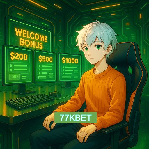 Imagem promocional do app oficial 77KBET destacando a conveniência de jogar cassino online pelo celular ou navegador