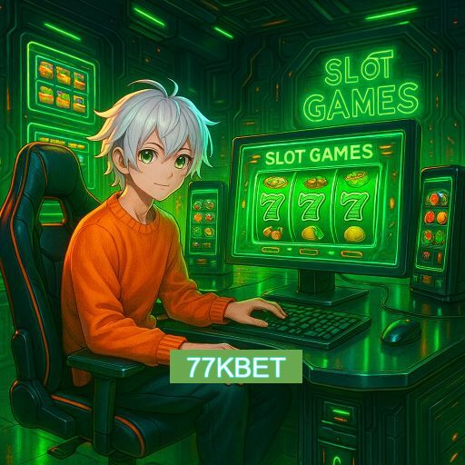 Imagem promocional do app oficial 77KBET destacando a conveniência de jogar cassino online pelo celular ou navegador