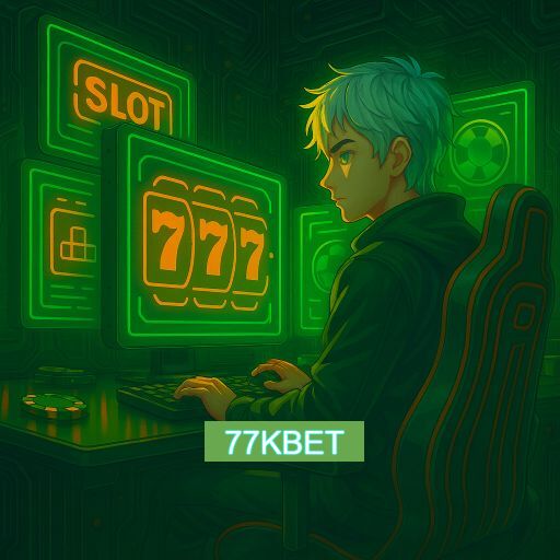 Imagem promocional do app oficial 77KBET destacando a conveniência de jogar cassino online pelo celular ou navegador
